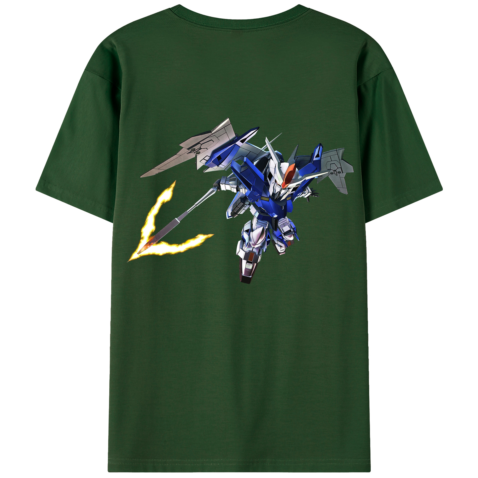 （画像用） 機動戦士ガンダム Mobile Suit Gundam 綿100％半袖Tシャツ（背面プリント）